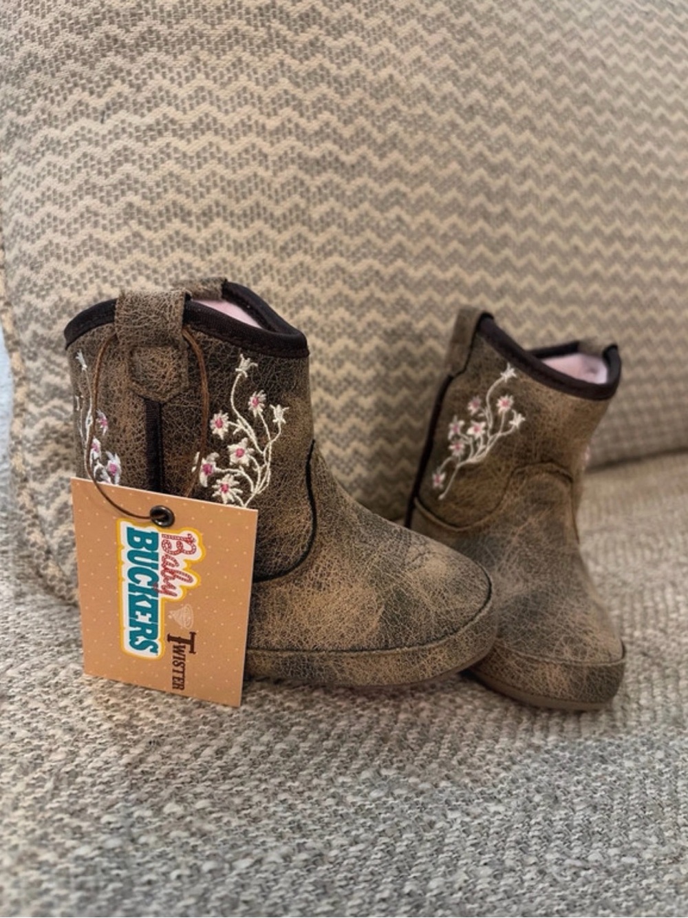New Size 3 Floral Western Boots